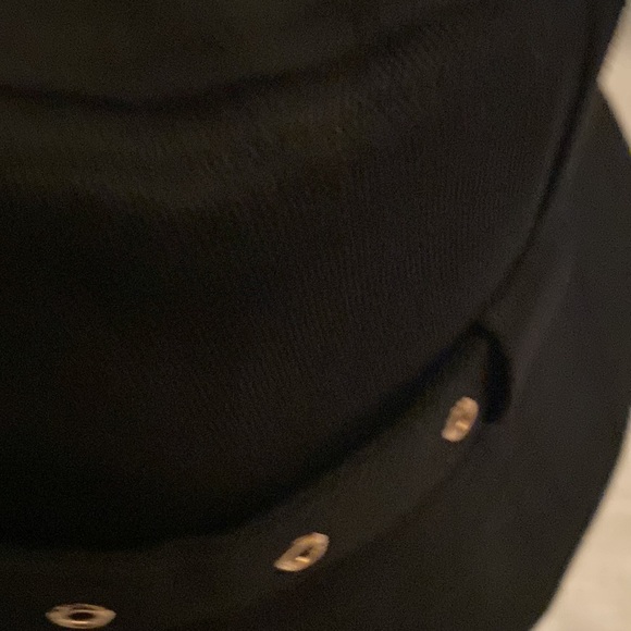 Bucket Hat W/Buckle Detail Cargo Foldable Fashion Solid Color Black Fall Winter - Picture 7 of 13